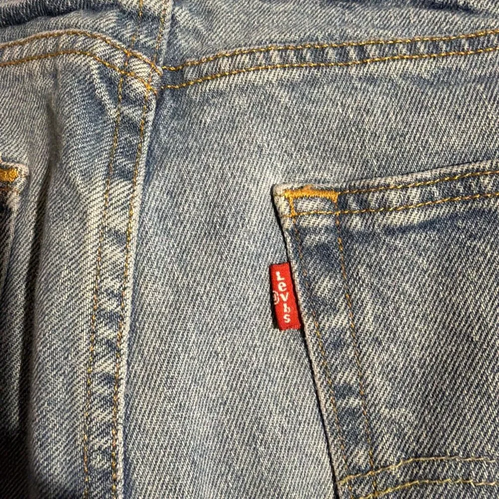 Vtg Levis 512 Denim Jeans Mens 36x34 Blue Straight 5 Pocket Made Mexico Y2K